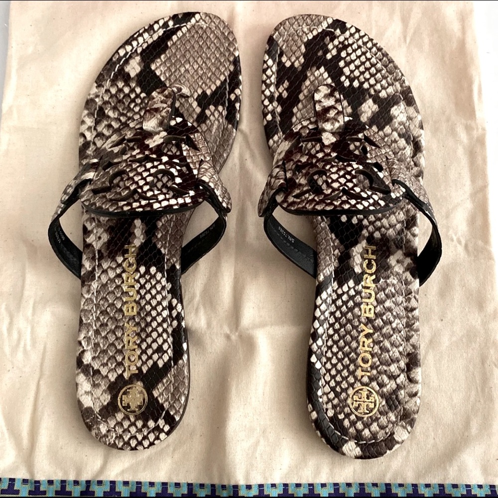 Tory Burch Snakeskin Miller sandals s9